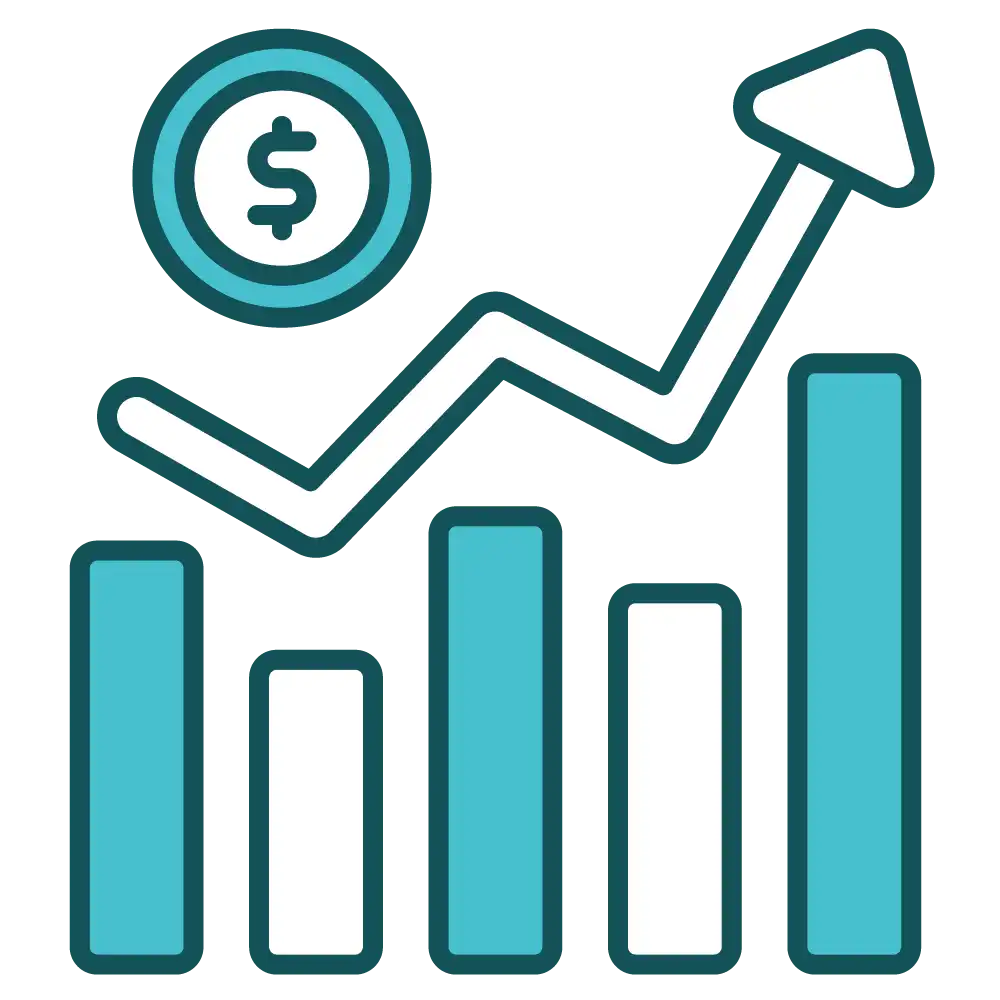 Optimized Revenue Cycle iconn illustraction